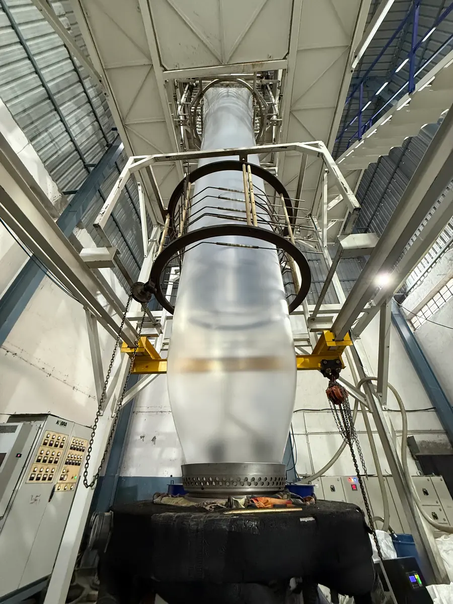 Bubble Tower — Vertical cooling process